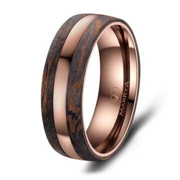 Herrenring Carbon Bronce Design Marrya CB-03