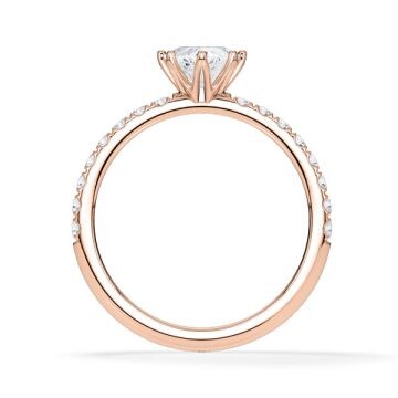 Hollywood Ring Herz Diamant Rotgold Rubin 1887