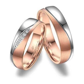 Partnerringe Eheringe Titan Rosé Marrya TI-38