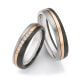 Trauringe Surfing Colors Zirkonium & Roségold & Titan Ruesch 14/20010