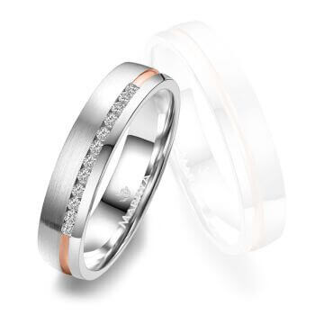 Trauringe Partnerringe Silber & Gold Marrya SG-A-08