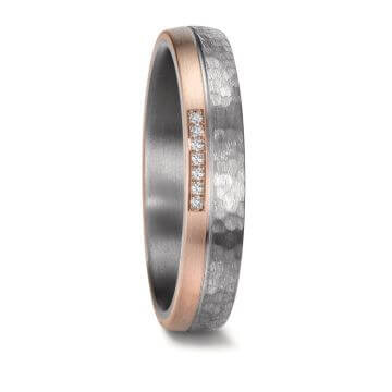 Eheringe Tantal Roségold 585 Brillant TeNo 59760