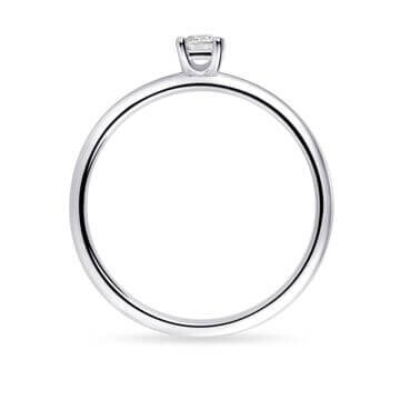 Solitär Ring Silber 925 Baguette Zirkonia Gisser R417