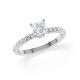 Ring Veiled Halo Prinzess Diamant Platin Rubin 1895