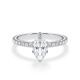 Hollywood Ring Classic Marquise Weißgold Rubin RU 1882