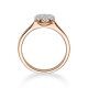 Verlobungsring Solitär Illusion Rotgold Rubin RU-1593